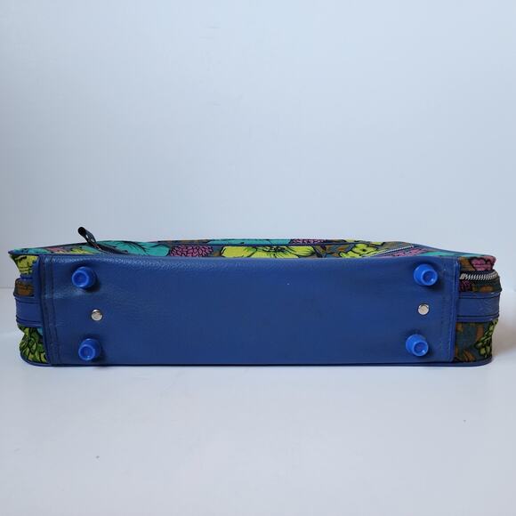 Vintage Floral Suitcase Peters Bag Corp 60s 70s Flower Power Luggage 17"x11"x4" - Picture 6 of 10